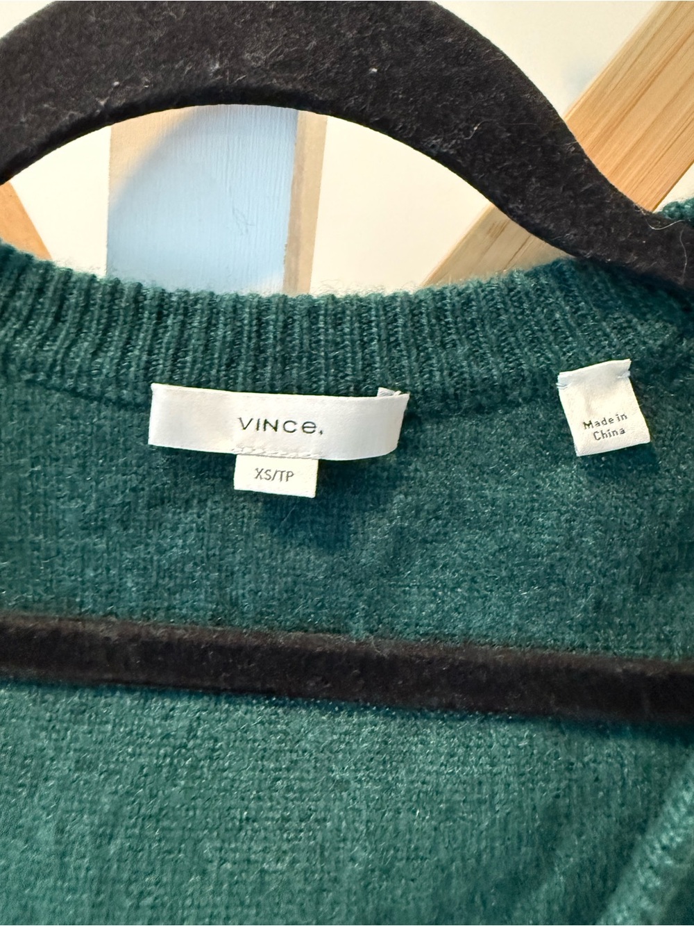 Vince Deep Teal V-Neck Button Front Cardigan - Picture 3 of 7